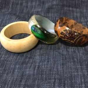 SOLD Bundle of 3 fashion bangles